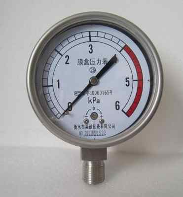 綠環YE-100膜盒壓力表今日報價及產品解析